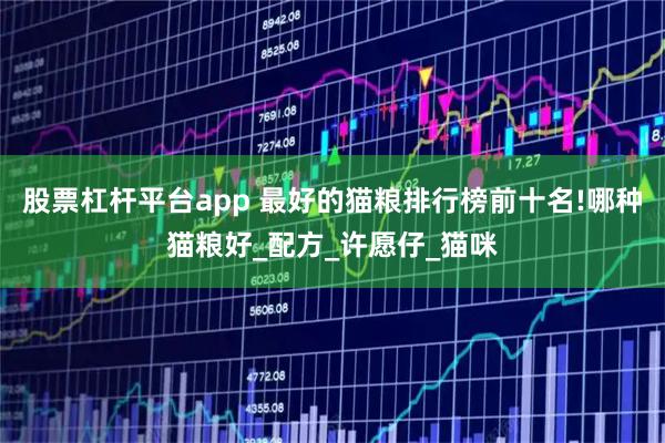 股票杠杆平台app 最好的猫粮排行榜前十名!哪种猫粮好_配方_许愿仔_猫咪